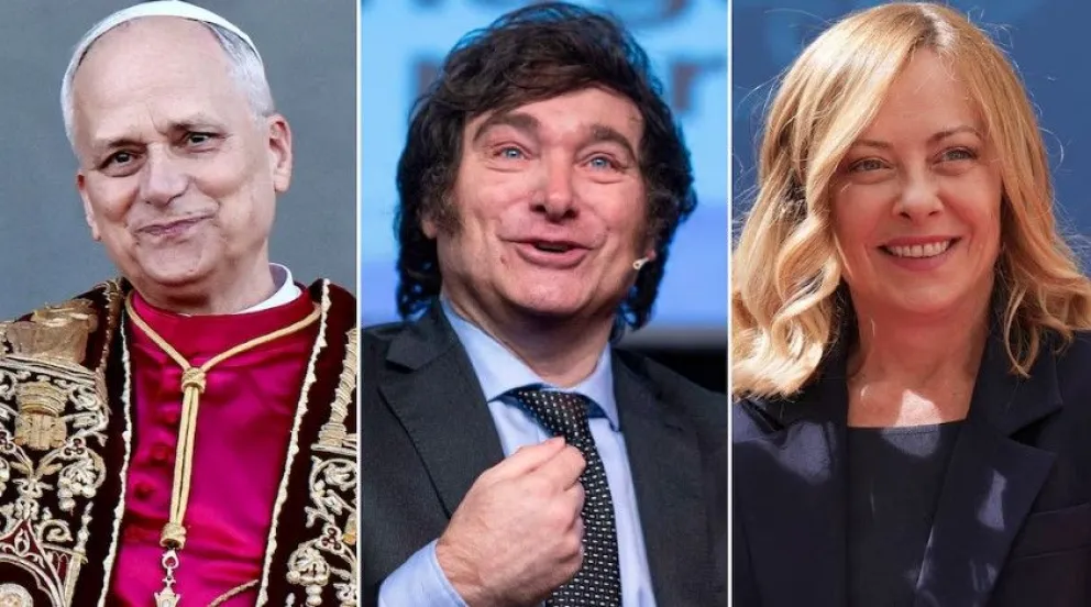 Cumbres. León XIV, Milei y Meloni.