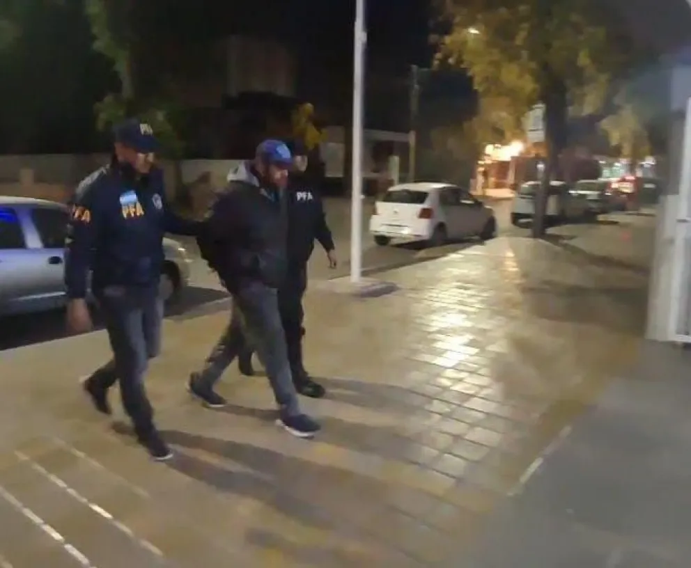 "El Ogro" fue detenido por la Policía Federal.
