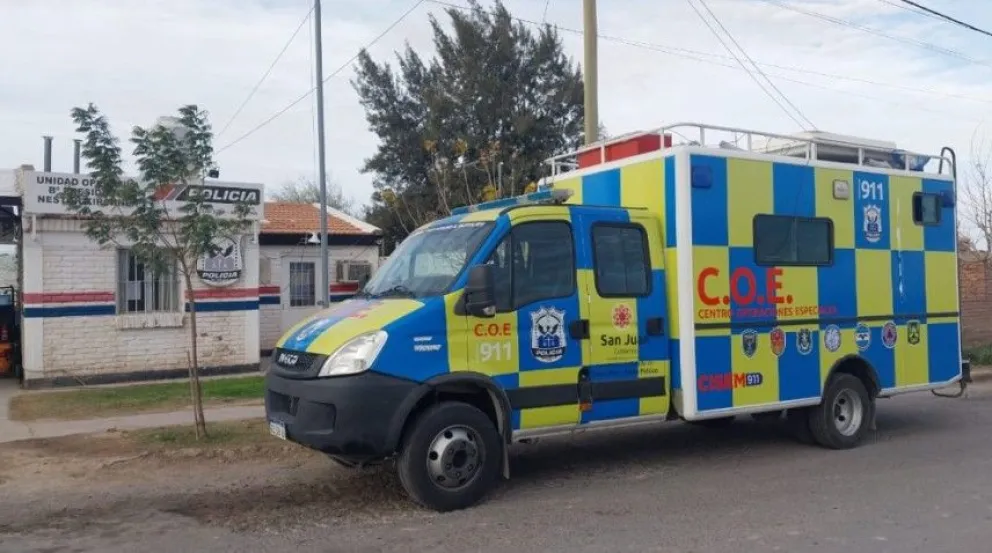 Operativo. La Policía montó un procedimiento en Campo Afuera, en Albardón, intentando dar con el paradero del anciano.