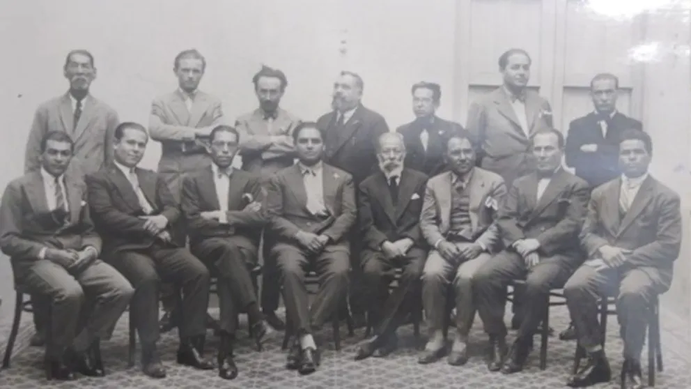 Algunos miembros de las primeras comisiones. 