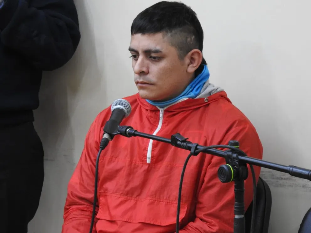 Gabriel Agustín Jofré Galván imputado por el homicidio simple de Luis Matías Gómez, hecho ocurrido en marzo de este año en el interior del Lote Hogar 18, en el departamento Rawson. Fotos 0264Noticias.