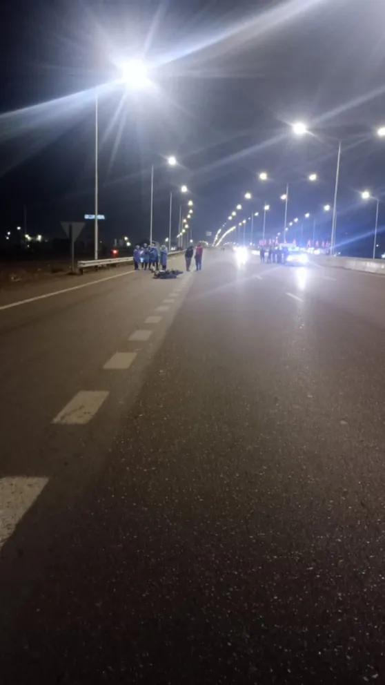 Epicentro. La Ruta 40, entre calle 7 y 8, donde falleció Alberto Olivera.