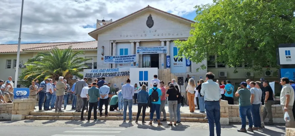 Manifestaciones. Los trabajadores de Vialidad Nacional han estado en alerta ante las medidas del Gobierno Nacional.