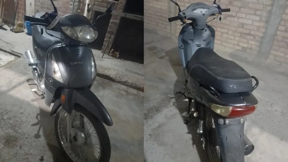 Una persecución policial terminó con el secuestro de una moto robada.