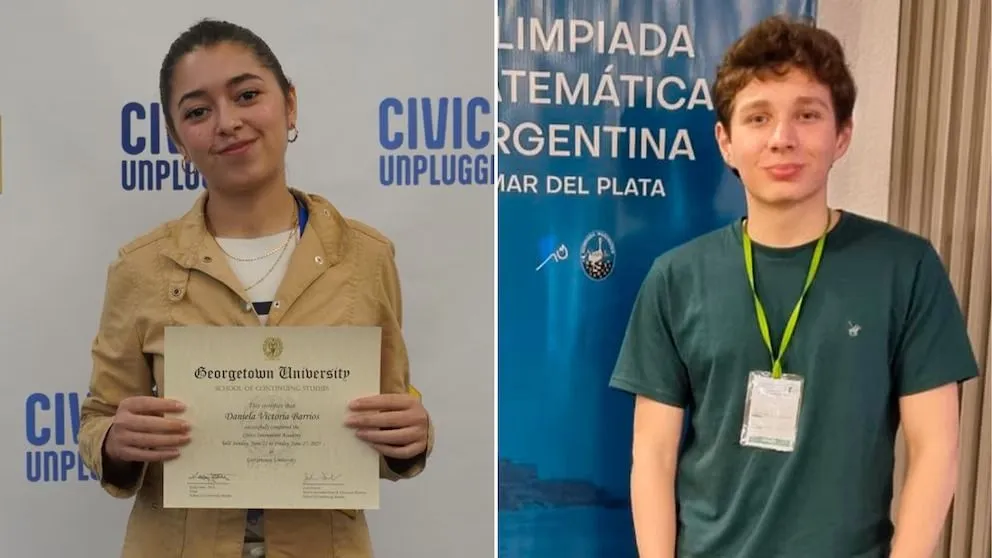Dos jóvenes argentinos fueron nominados para el premio al mejor estudiante del mundo. 