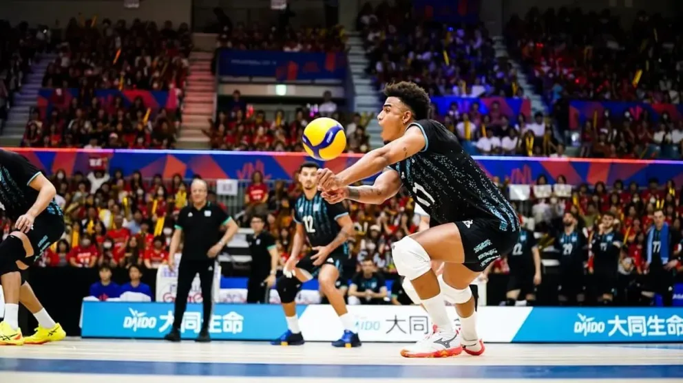 El sanjuanino Manuel Armoa fue uno de los máximos anotadores de la Selección argentina de vóley.