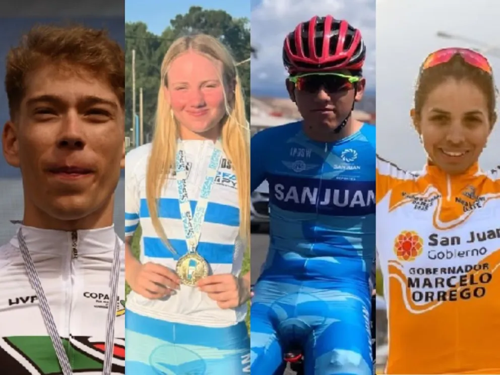 Mateo Kalejman, Delfina Dibella, Ramiro Videla y Ludmila Aguirre fueron convocados para integrar la Selección Argentina de ciclismo.