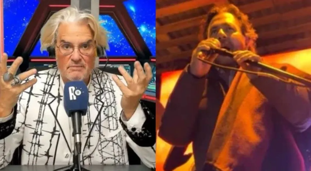 Cruce. Roberto Pettinato y Gustavo Sáenz, gobernador de Salta.