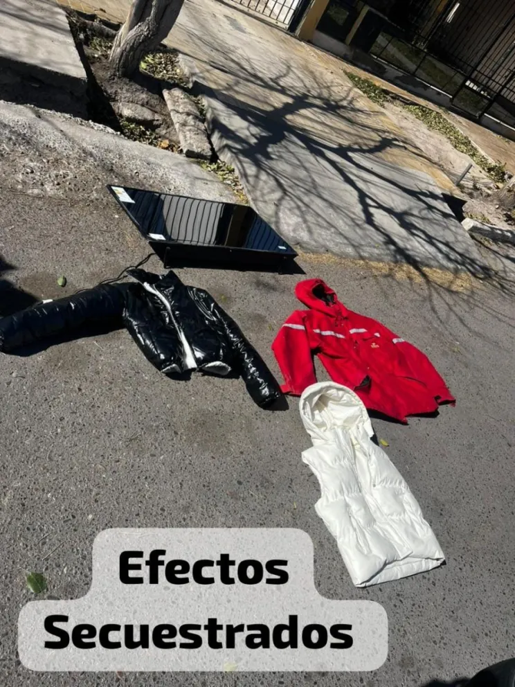 Sorprendieron a un ladrón huyendo con un televisor robado en Costa Canal III. 