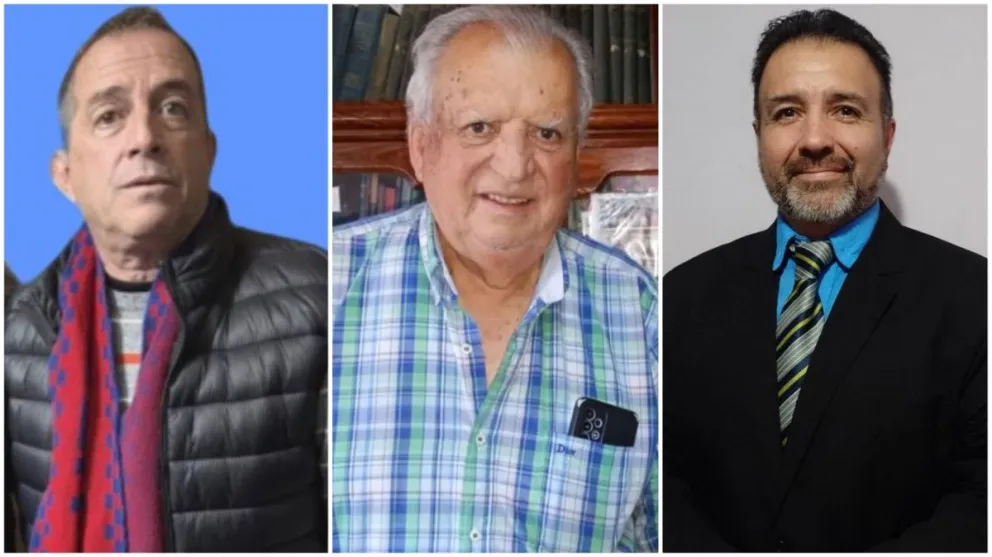 Candidatos. Adrián Verni, Alfredo Duarte y Andrés Oviedo se medirán hoy en las urnas por la conducción de ATSA.