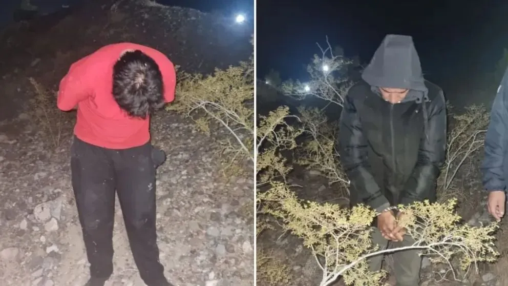 Momento donde los delincuentes acusados de atacar a una pareja de turistas provenientes de Rumania y Turquía en Albardón fueron detenidos.