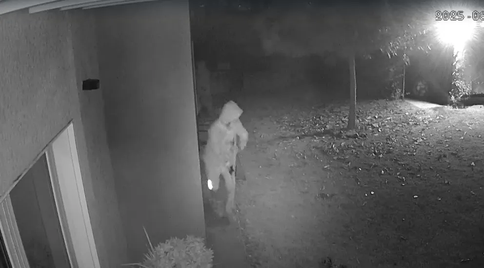 Imágenes captadas por las cámaras de seguridad en el momento del robo.