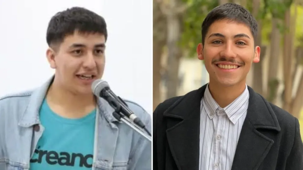 Candidatos. A la izquierda, Ángel García. A su lado, Gonzalo Leyes.