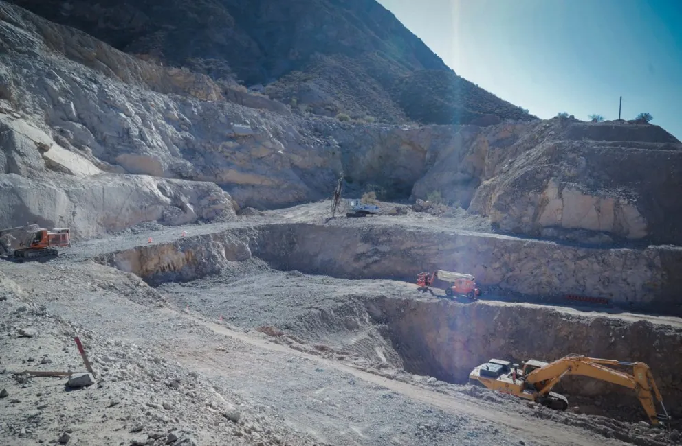 La obra del Túnel de Zonda se encuentra paralizada desde fines de 2023.
