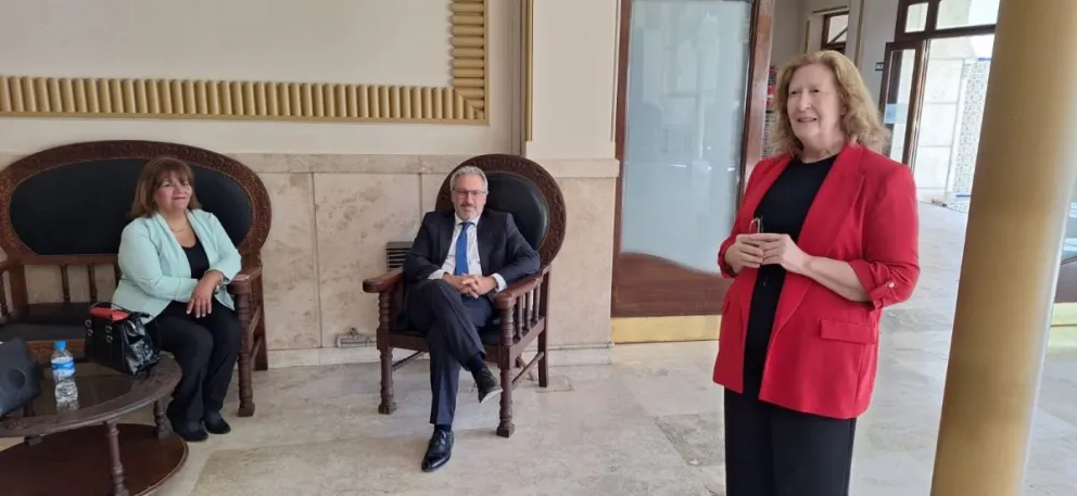 Tres de los postulantes, de izquierda a derecha: Graciela Roduen, Marcelo Salinas y Celia Maldonado. 