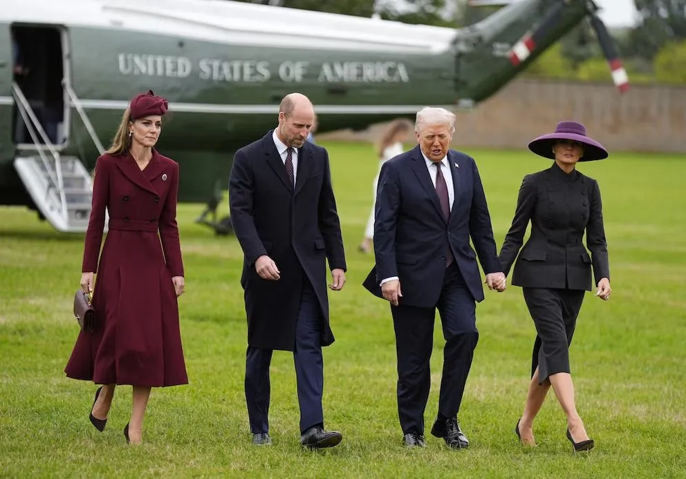 Trump llegó al Castillo de Windsor para el inicio de su visita de Estado al Reino Unido.