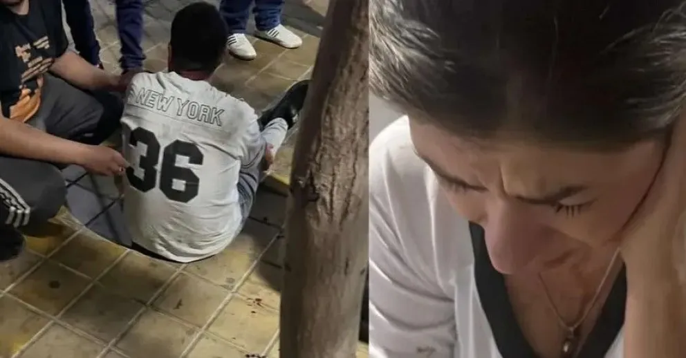 Víctimas. El hombre y la mujer que fueron agredidos a la salida de Pío.