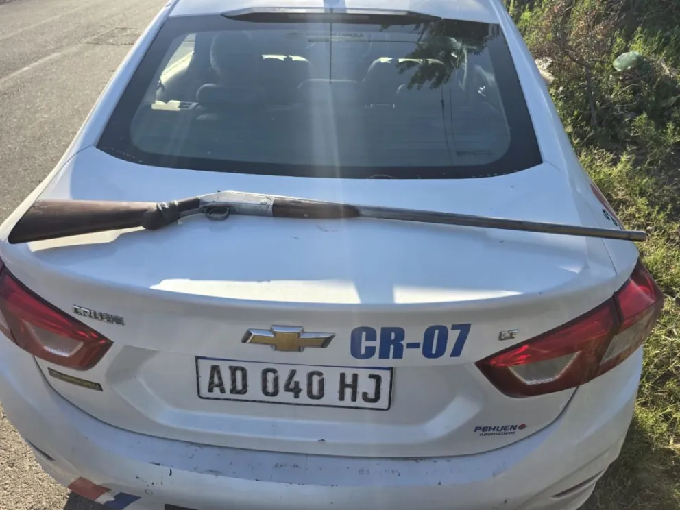 El arma secuestrada. 