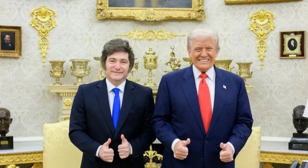 Javier Milei y Donald Trump.
