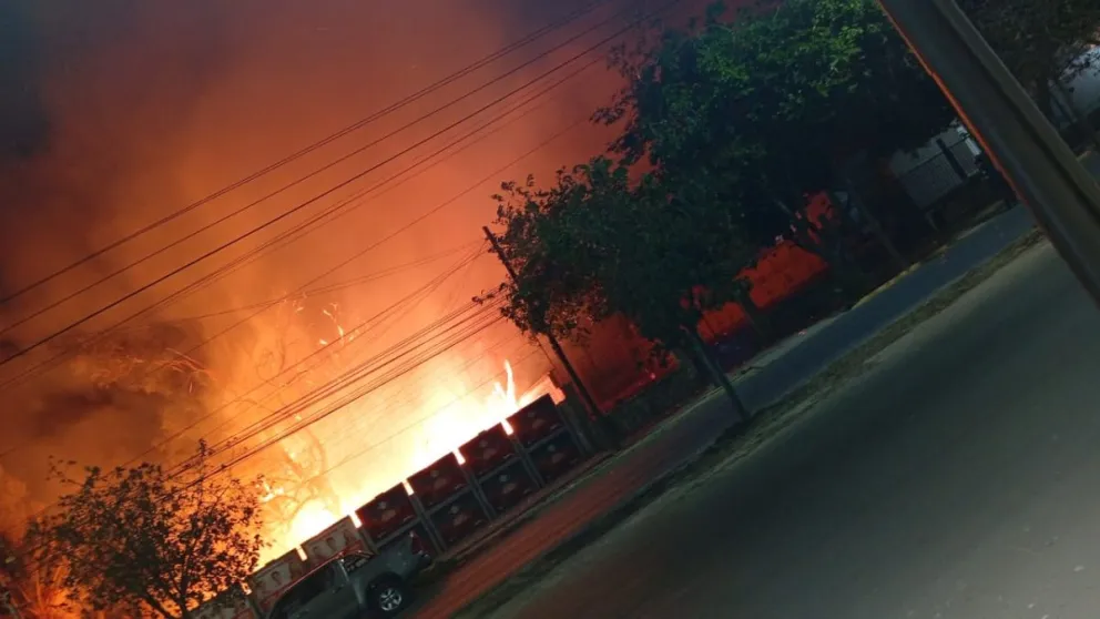 El incendio tuvo una importante magnitud. 