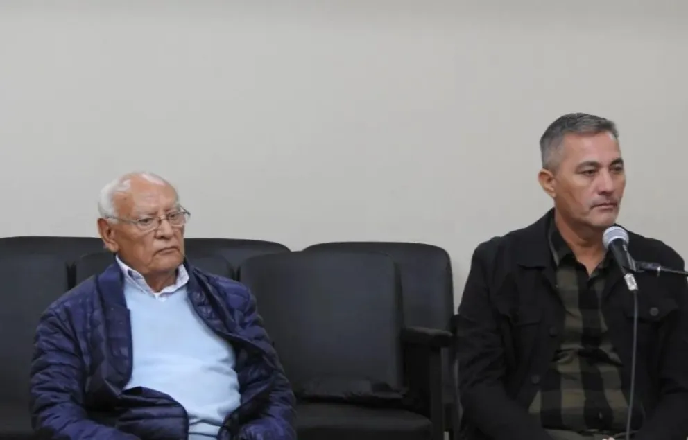 Segundo Salazar y Miguel Ceferino Aciar. Foto: 0264Noticias