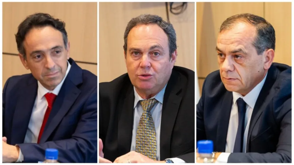 Ternados. Matías Senatore, Guillermo Baigorrí y Rolando Lozano.