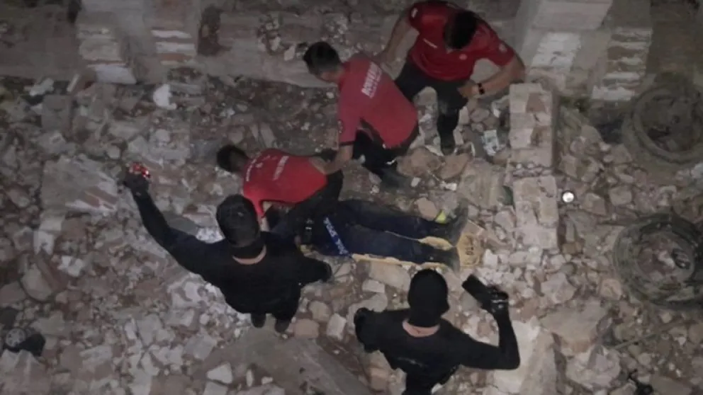 El operativo de rescate. Foto gentileza