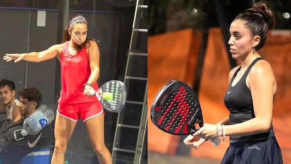 Las sanjuaninas. Agostina Dalmónego, a la izquierda, y Macarena Gómez.
