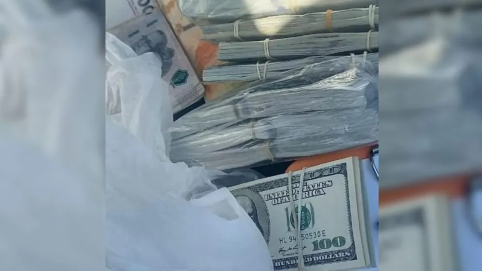 El botín secuestrado en la casa del barrio Franklin Rawson.