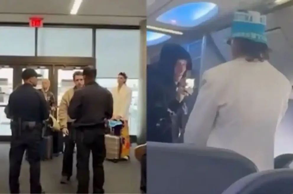 Ca7riel y Paco Amoroso fueron demorados en un aeropuerto de Estados Unidos por grabar un video en pleno vuelo. 