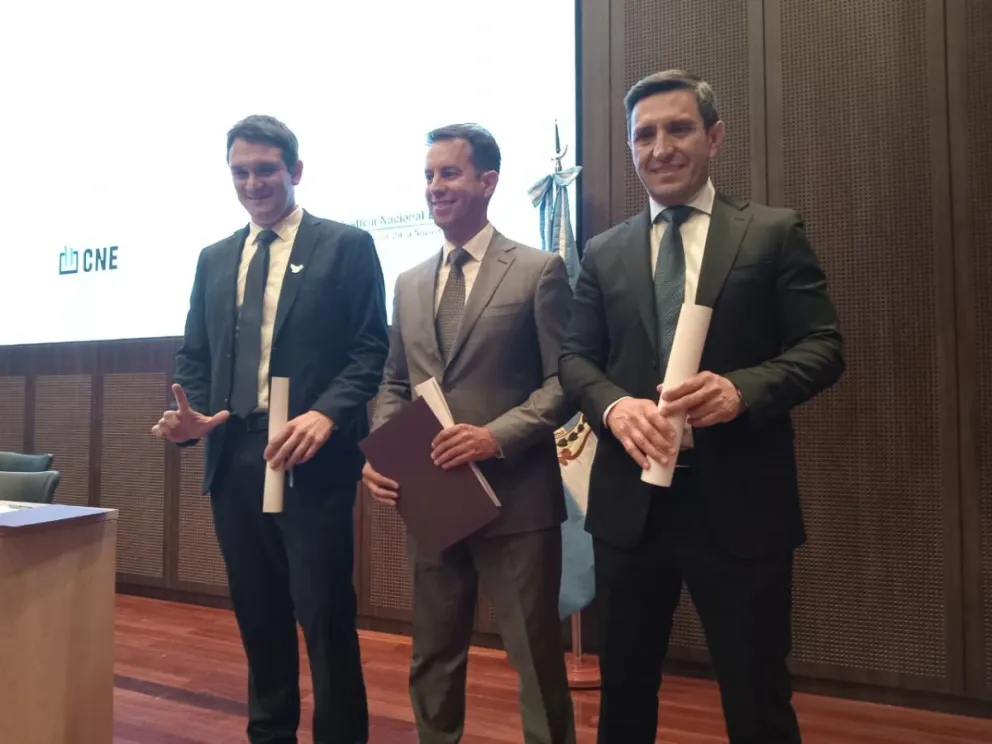 De izquierda a derecha, Abel Chiconi, Carlos Jaime y Cristian Andino.