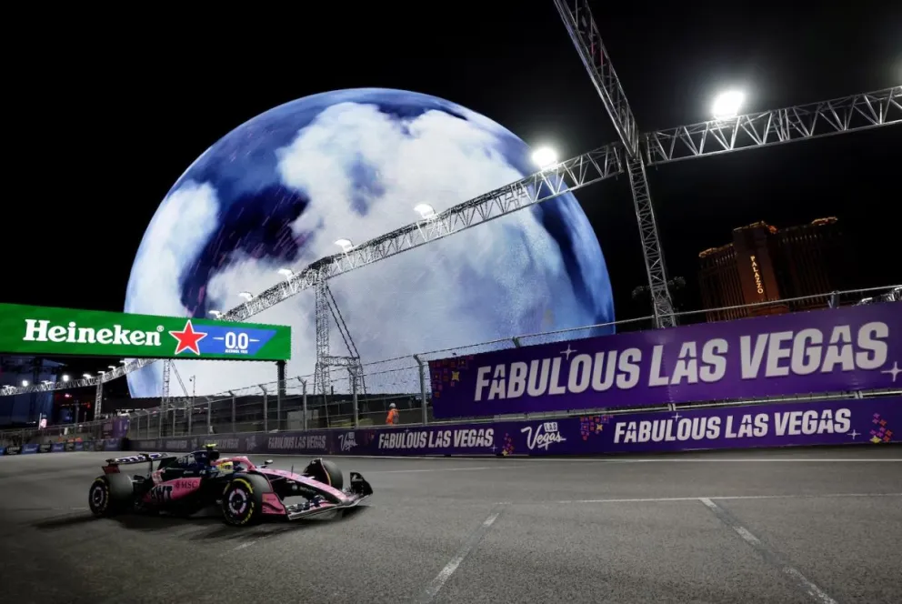 Franco Colapinto, sin filtro tras el primer día en el GP de Las Vegas: “El auto estaba inmanejable”. 