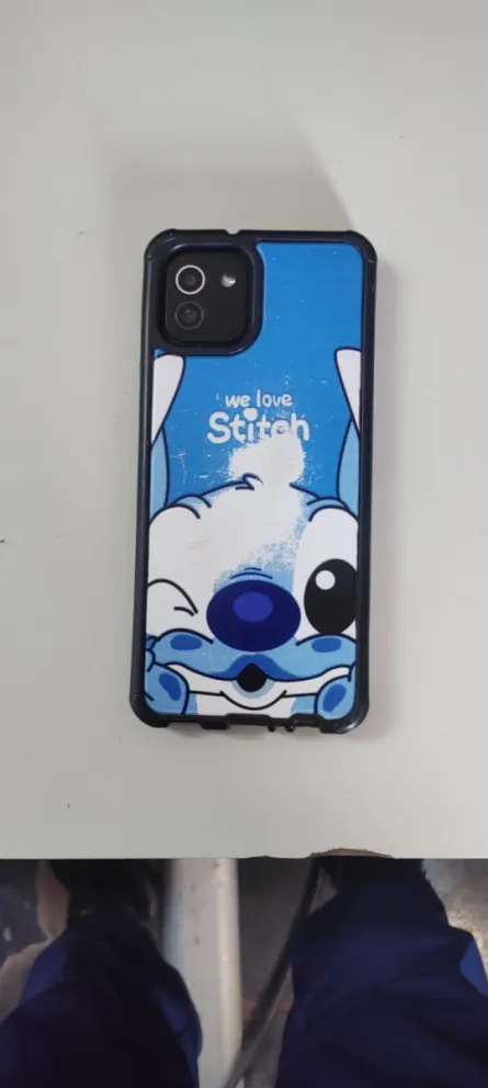 El celular robado por la mujer.