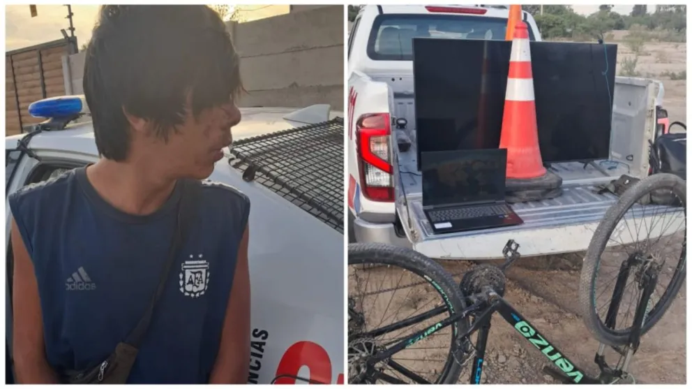 De película. Lobos, quien fue detenido por dos policías que se arrojaron al canal Benavidez para lograr capturarlo.