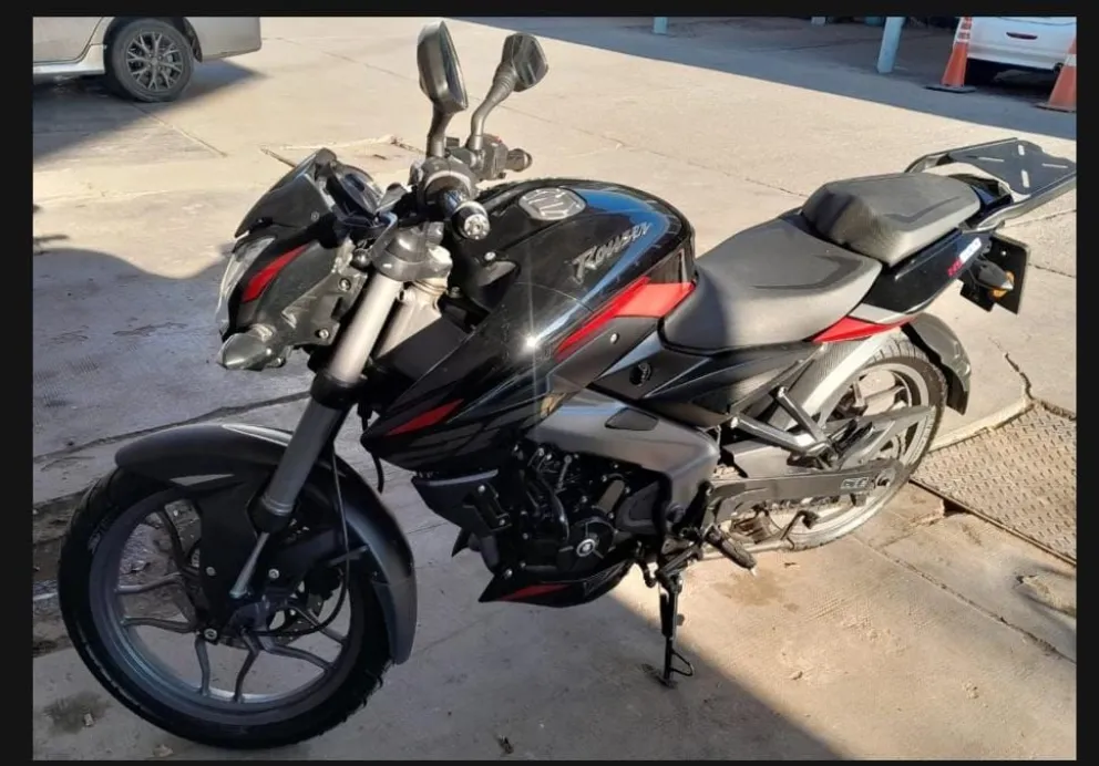 Una de las motos secuestradas tras los operativos realizados en Rawson y capital. 