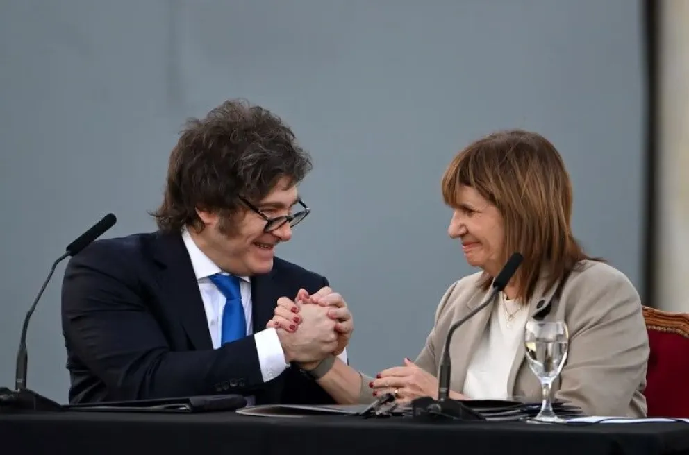 Javier Milei y Patricia Bullrich.