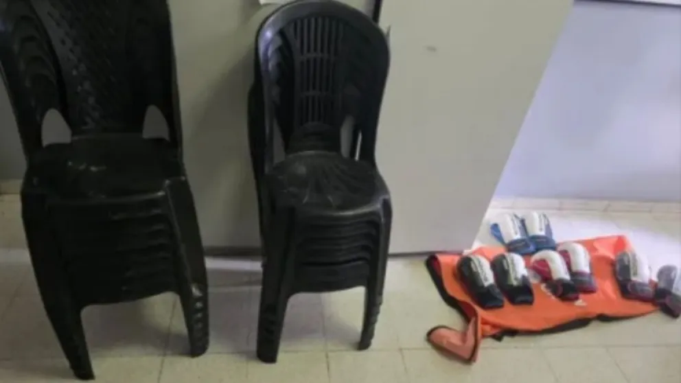 Parte del botín que recupero la Policía tras los robos que sufrió la Federación Sanjuanina de Boxeo.