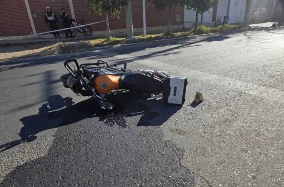 Trágico final. La moto Corven 250 cc que guiaba el 'Yaya' Gómez, de 68 años, al momento de ser embestido.