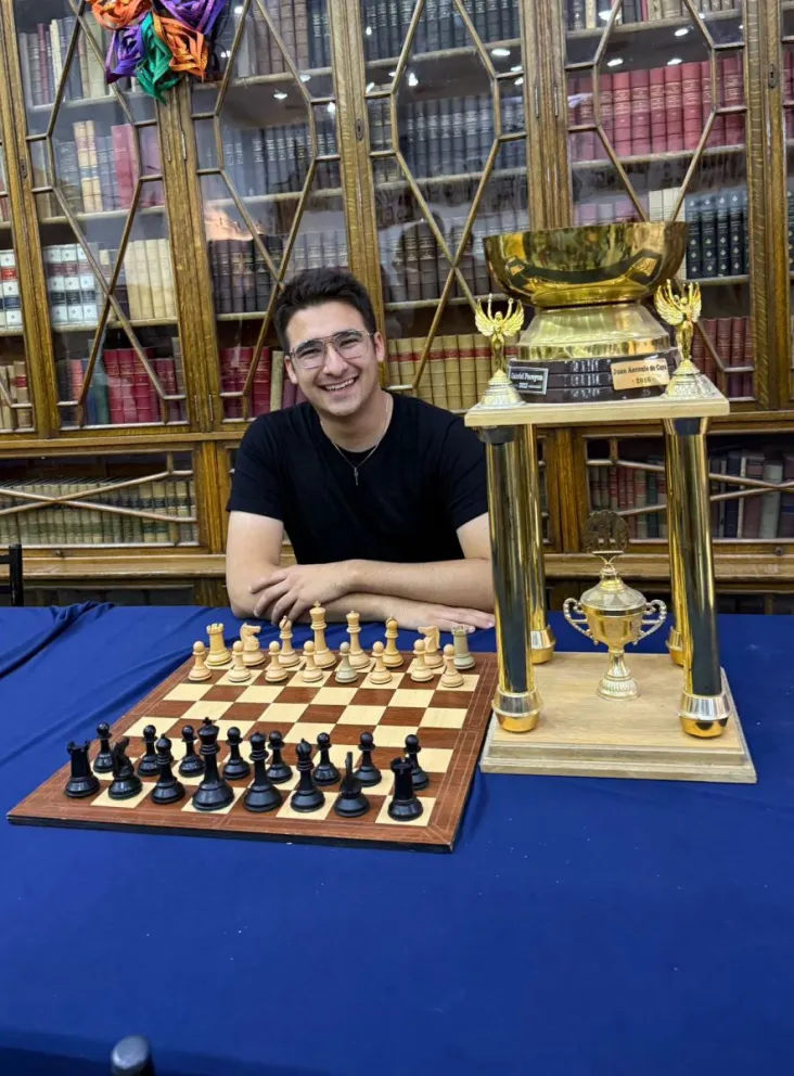 Román Herrmann se consagró campeón sanjuanino de ajedrez por tercera vez. 