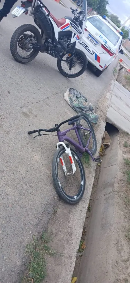 La bicicleta que recuperó la Policía en Chimbas.