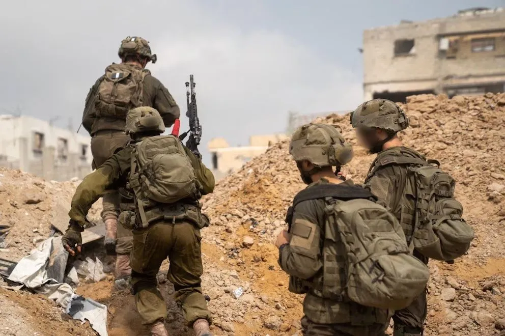 23/08/2025 Militares israelíes en la Franja de Gaza.