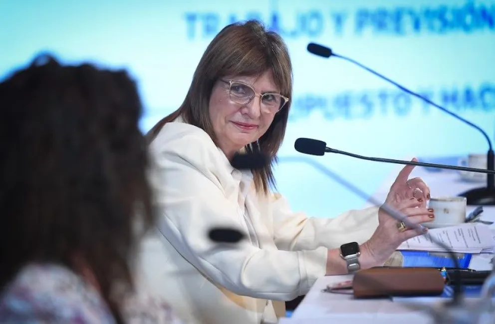 Patricia Bullrich, jefa del bloque libertario en el Senado.