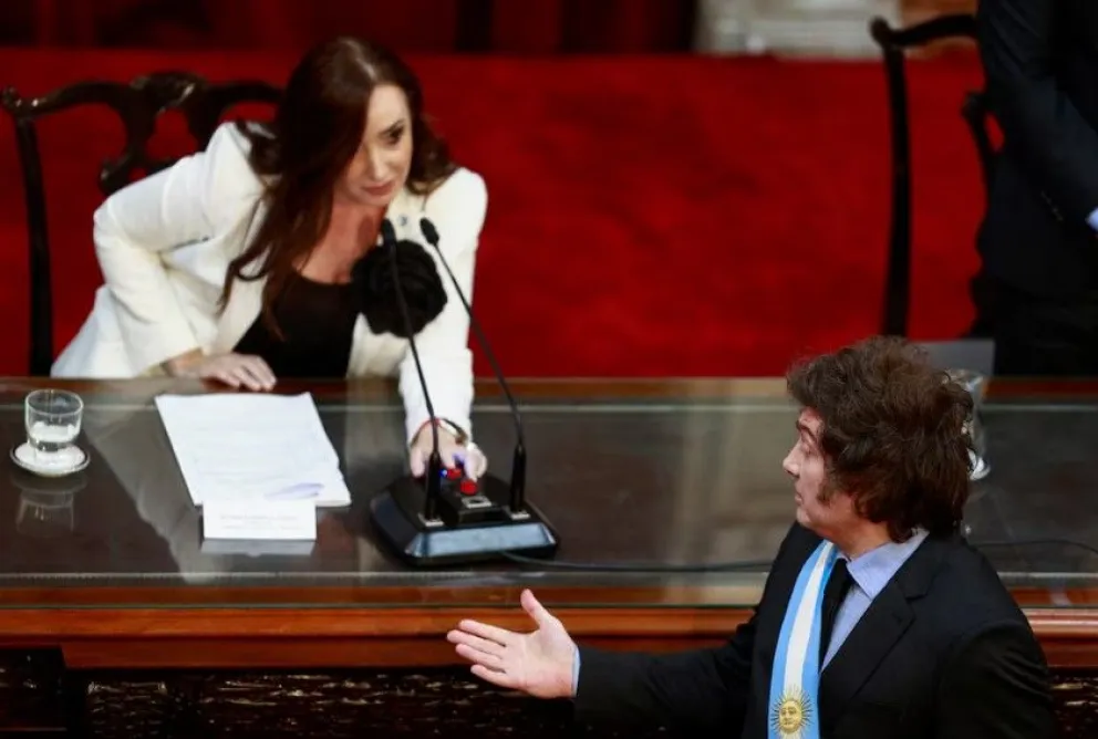 Javier Milei y Victoria Villarruel.