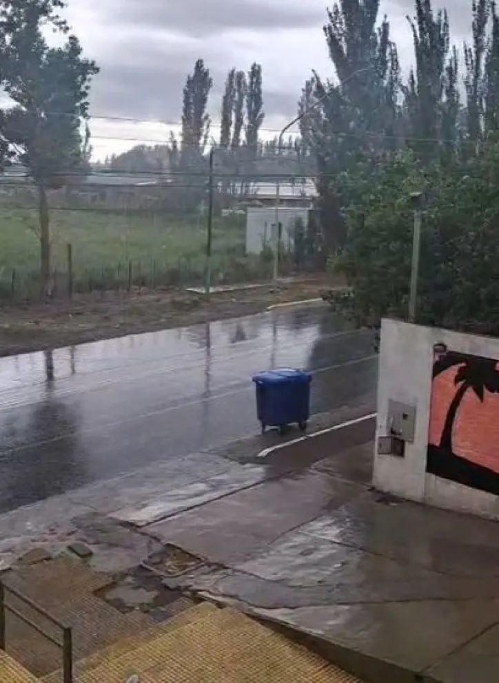 Captura video de las lluvias en Rodeo.