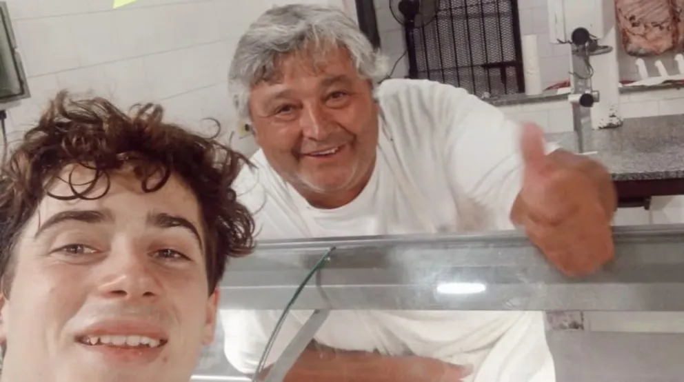 Nubile Maggi, el carnicero que vivió un momento muy emocionante con la visita de Colapinto.