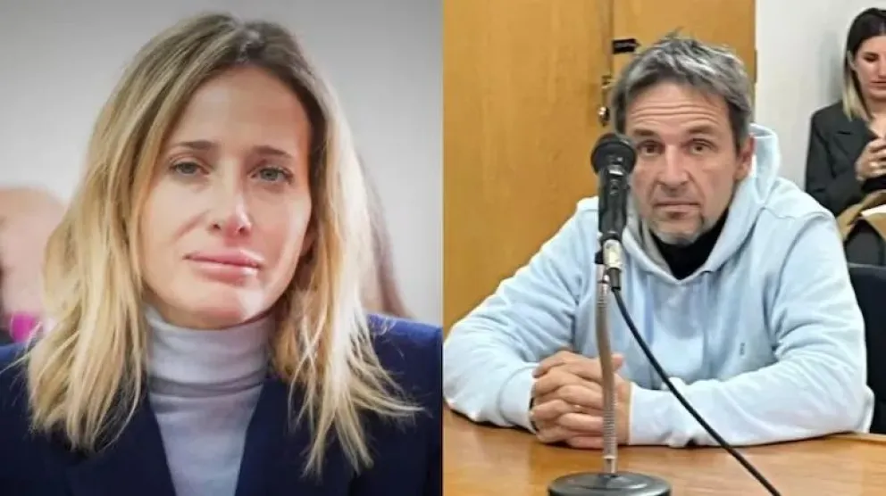 Julieta Prandi y su exmarido, Claudio Contardi.