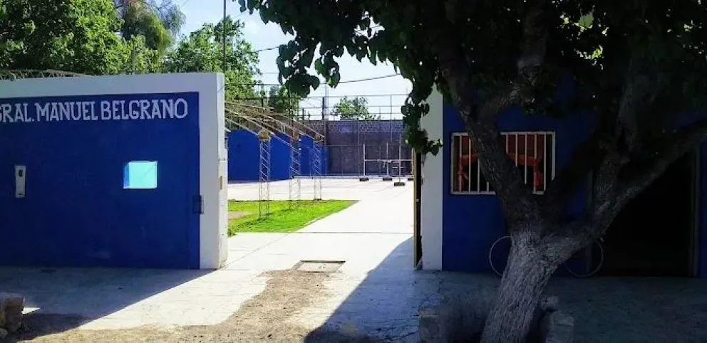 La sede de la Unión Vecinal Manuel Belgrano, en Albardón.