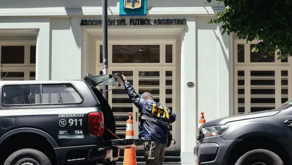 El último allanamiento en la AFA.