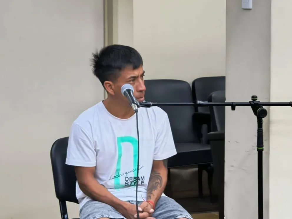 Franco Maurin Vargas, hace días atrás en Tribunales. Foto 0264Noticias.