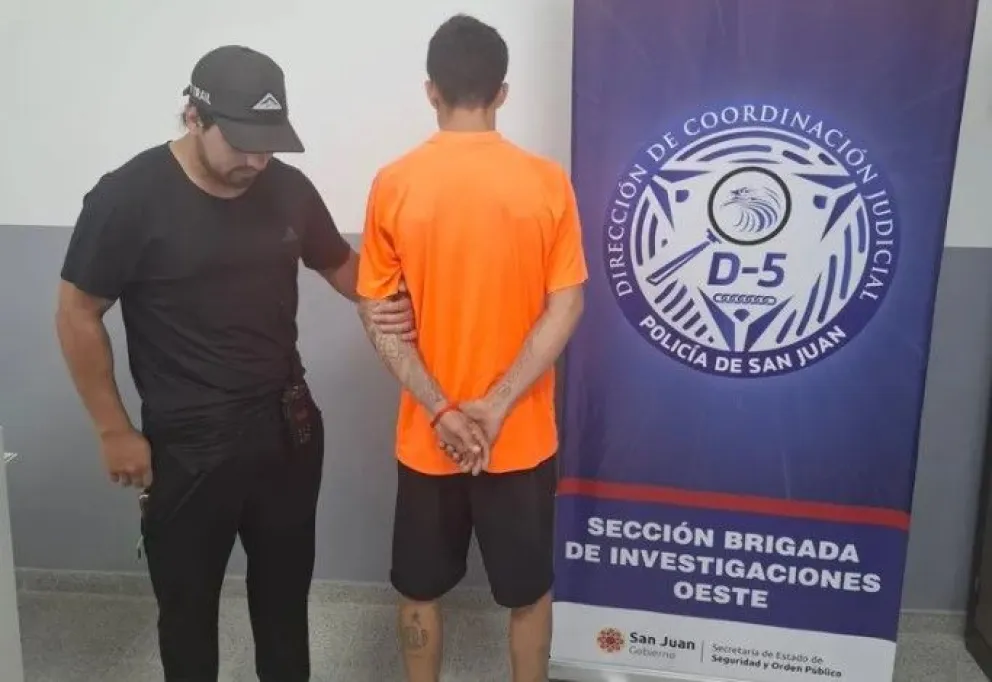 Víctor Contrera ya detenido nuevamente.